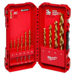 Milwaukee Tool Jobber Length Drill Set,14pc,HSS 48-89-0011