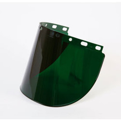 Honeywell Fibre-Metal Green Shade 5 Propionate Faceshield Window 8"" X 16-1/2""