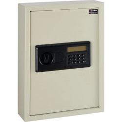 Global Industrial Electronic Key Cabinet Safe 48 Key Capacity Sand