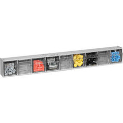 Quantum Tip Out Storage Bin QTB309 - 9 Compartments Gray