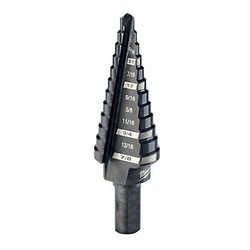 Milwaukee Tool Step Cone Drill,3/16in to 7/8in,HSS 48-89-9204