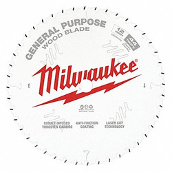 Milwaukee Tool Circular Saw Blade,12 in Blade,44 Teeth 48-40-1220