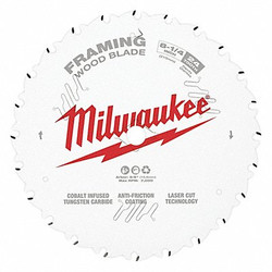 Milwaukee Tool Circular Saw Blade,8 1/4 in,24 Teeth 48-40-0820