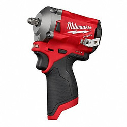 Milwaukee Tool Impact Wrench,Cordless,Compact,12VDC 2554-20