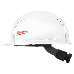 Milwaukee Tool Hard Hat,Head Polyethylene,White,0.93 lb 48-73-1001