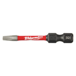 Milwaukee Tool Insert Bit,1/4",Square Recess,#1,2"  48-32-4471