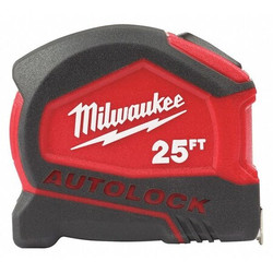 Milwaukee Tool Tape Measure,25 ft. Blade L,Steel Blade 48-22-6825