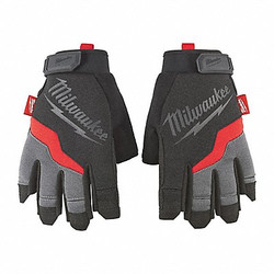 Milwaukee Tool Work Gloves,Color Black/Red,7 3/4" L 48-22-8742