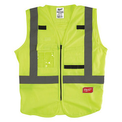 Milwaukee Tool Safety Vest,High Visibility,Yellow 48-73-5024