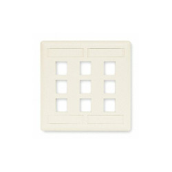 Hubbell Premise Wiring Wall Plate,9 Port IFP29W