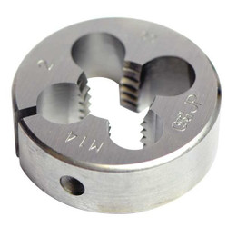 Osg Round Threading Die,1/4"-20,HSS 2701000