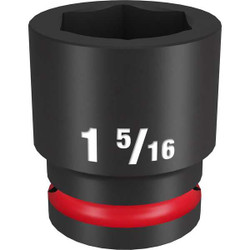 Milwaukee Tool Standard Impact Socket,Steel,1 5/16" 49-66-6312