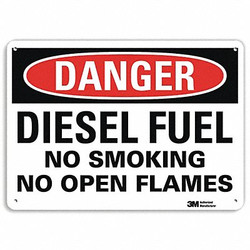 Lyle Danger Sign,7 in x 10 in,Aluminum U1-1037-NA_10x7