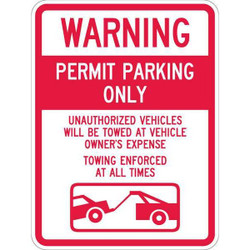 Lyle Permit Parking Sign,24" x 18" T1-1065-EG_18x24