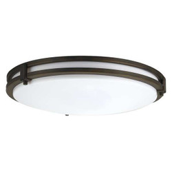 Lithonia Lighting RndLEDMnt,12.5in,4000K,1100lm,Brnz,Stl FMSATL 13 14840 BZA M4