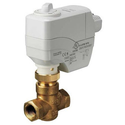 Siemens Zone Valve,NC,Brass,1/2 in NPT 259-02004