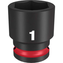 Milwaukee Tool Standard Impact Socket,Steel,1" 49-66-6210