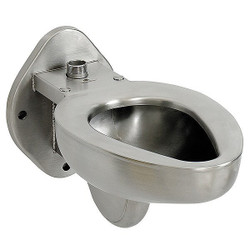 Acorn Controls Prison Toilet,SS,Top Spud,Wall Mount R2100-T-1