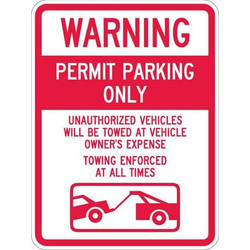 Lyle Permit Parking Sign,24" x 18"  T1-1065-HI_18x24