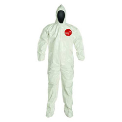 Dupont Coveralls,4XL,Wht,Tychem 4000,PK12 SL122BWH4X001200