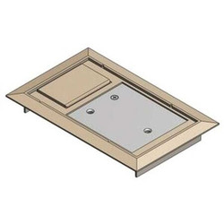 Steel City Floor Box Cover,8-1/8 in.,Beige 664-CST-SW-BGE