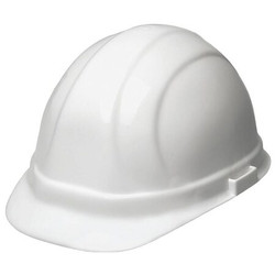 Erb Safety Hard Hat,Type 1, Class E,Pinlock,White  19131-WHITE