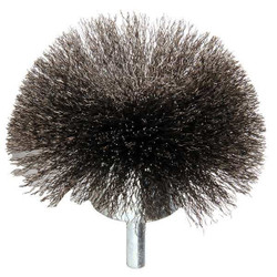 Weiler Flared End Brush,Steel,3 In.,16,000 RPM 96140