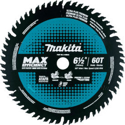 Makita Carbide-Tipped Max Efficiency Miter Saw Blade 6-1/2""Dia 60 TPI
