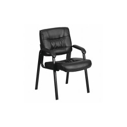 Flash Furniture Side Chair,Black Seat,Leather Back BT-1404-GG