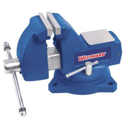 Westward Combination Vise,Serrated Jaw,8 7/8" L 10D708