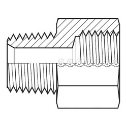 Adaptall Hose Adapter,3/8",NPT,3/8",BSPP 9037-0606