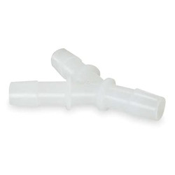 Eldon James Y Connector,3/16 In,Barbed,HDPE,PK10 Y0-3HDPE