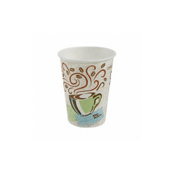 Dixie Industries Disp Hot Cup,12 oz,WH,5342DX,PK500 5342DX