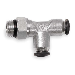 Aignep Usa Swivel Run Tee,Brass,8mm Tube Sz,PK5 50222N-8-1/4-PK5
