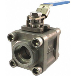 Milwaukee Valve Ball Valve,2-Way,1" Tube Sz,Full Port  35FSS1NLL-100