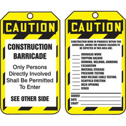 Accuform Safety Tag,5 3/4in H,3 1/4in W,PK25 TAB103CTP