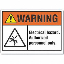 Lyle Warning Sign,10inx14in,Non-PVC Polymer LCU6-0021-ED_14x10