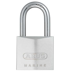 Abus Keyed Padlock, 49/64 in,Rectangle,Silver 75IBHB/40 KD