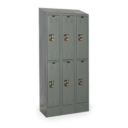 Hallowell Lckr,2x3Lckr,Drk Gry,84"x36"x18",Assm  URB3288-2ASB-HG