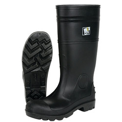 Pvc Boot, Size 11, 16 In, Black