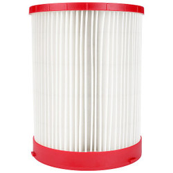 Milwaukee Tool Vacuum Filter,Material Paper,6 7/16" L 49-90-1977