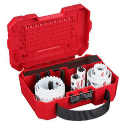 Milwaukee Tool Hole Saw Kit,11pcs,Sizes:0.75"-2.5" 49-22-4084