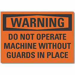 Lyle Warning Sign,7inx10in,Non-PVC Polymer LCU6-0147-ED_10x7