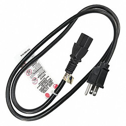 Sim Supply Power Cord,5-15P,SJT,3 ft.,Blk,15A,14/3  5XFL7ID