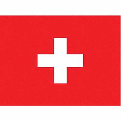 Nylglo Switzerland Flag,4x6 Ft,Nylon 198162