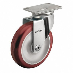 Colson Plate Caster,Swivel,5" Wheel Dia. 2.05456.944