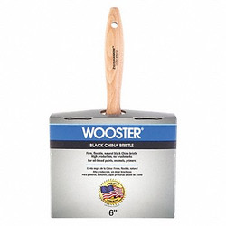 Wooster Paint Brush,Flat Sash,6" Z1519-6