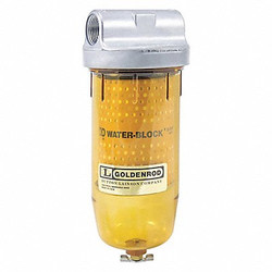 Goldenrod Water Block Filter, Flow Rate 5 gpm  496-3/4