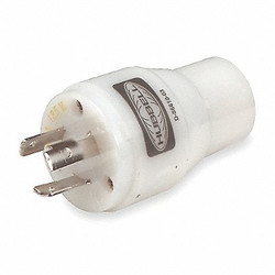 Hubbell Plug Config Adapter,Wht,L5-30P,3750W HBL31CM29