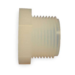 Parker Plug,1/4 In,NPT,PFA P-4-P